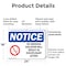 Signmission No Smoking Violation Disciplinary Action OSHA Notice Sign, Plastic, 24in W x 18in L, 2PK OS-2PACK-NS-P-1824-L-16190 - alternate 2